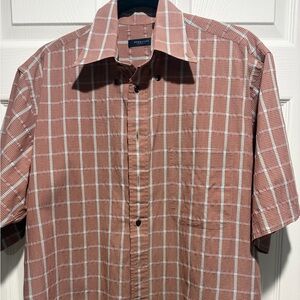 Burberry London Short-Sleeve Button Down Shirt – Size Medium